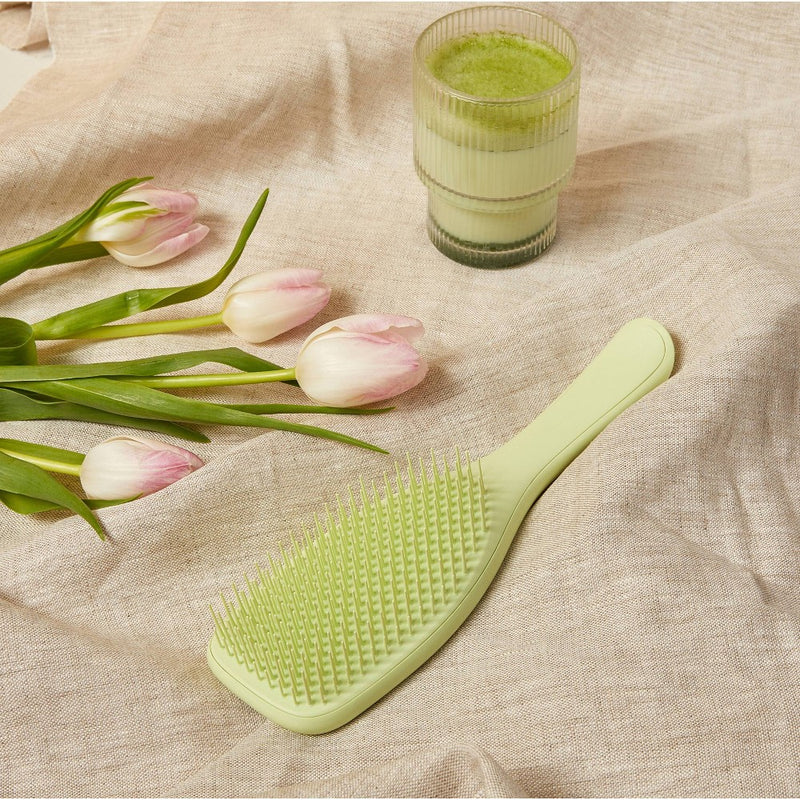 Tangle Teezer Fine & Fragile Plant Detangling Hair Brush - Cool Matcha