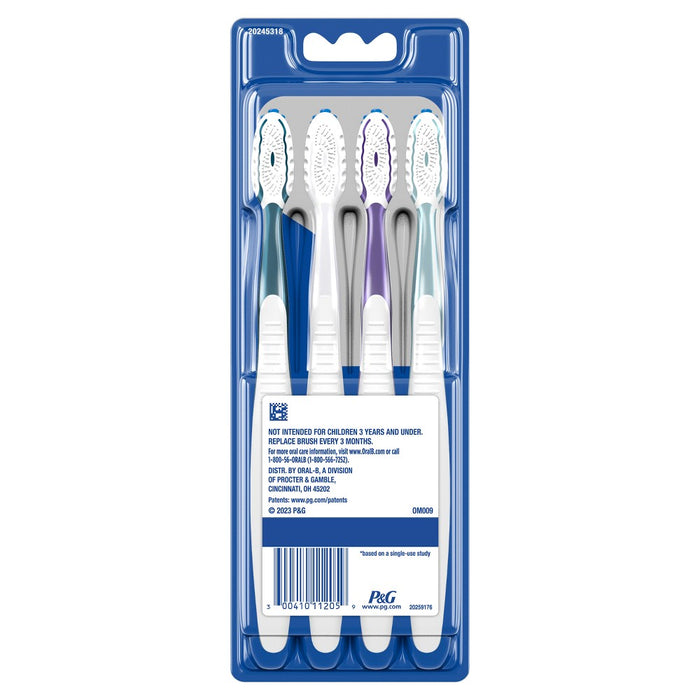 Oral-B CrossAction All In One Toothbrushes Medium - 4ct