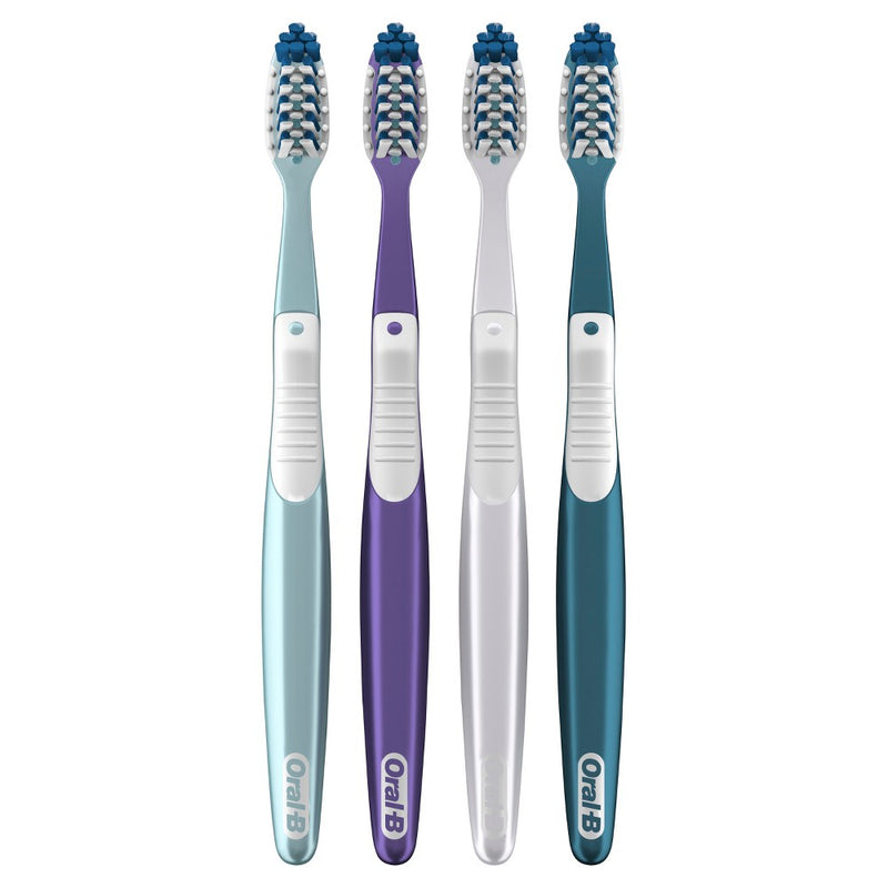 Oral-B CrossAction All In One Toothbrushes Medium - 4ct