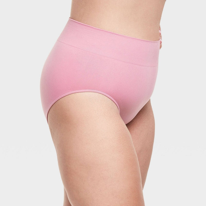 Hanes Premium Women's Smoothing Seamless 3pk Basic High Cut Briefs - Black/Beige 5