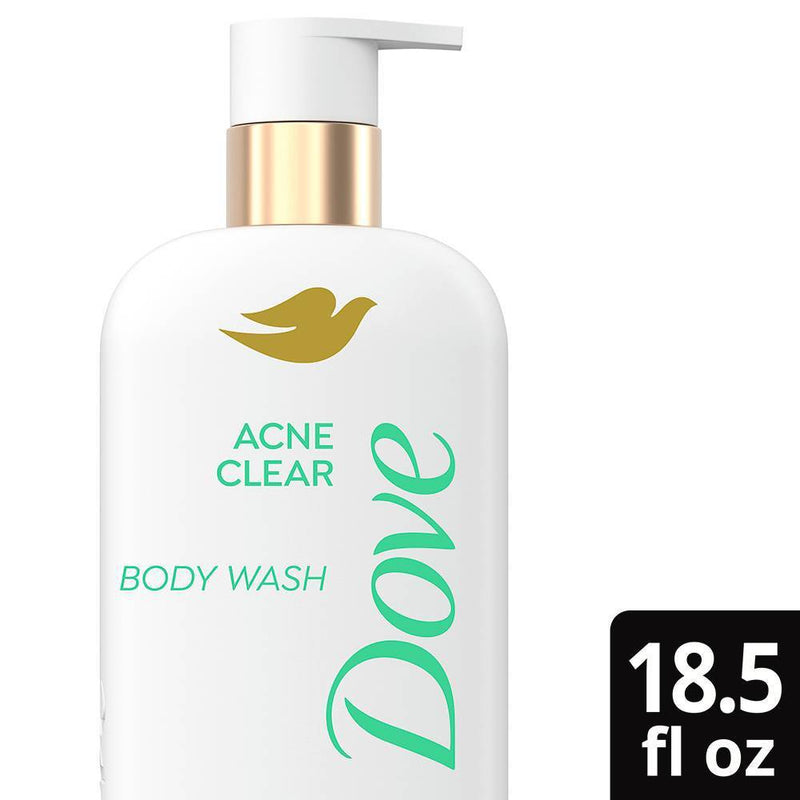 Dove Serum Body Wash with 1% Clearing Salicylic Acid - Acne Clear - 18.5 fl oz