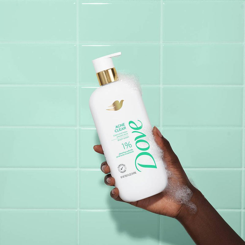 Dove Serum Body Wash with 1% Clearing Salicylic Acid - Acne Clear - 18.5 fl oz