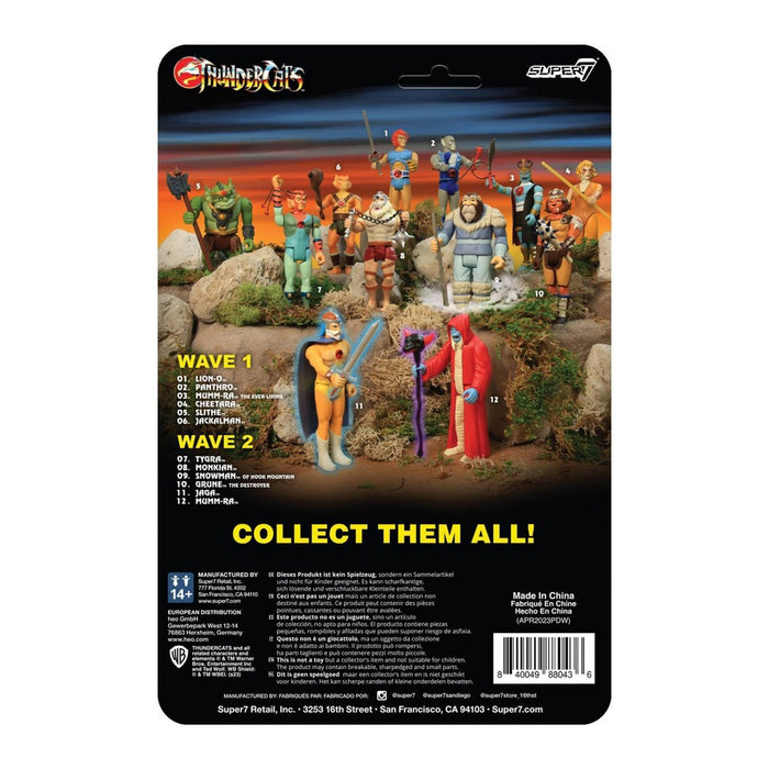 Super 7 ReAction ThunderCats Mumm-Ra The Ever Living Glow Collectible Action Figure