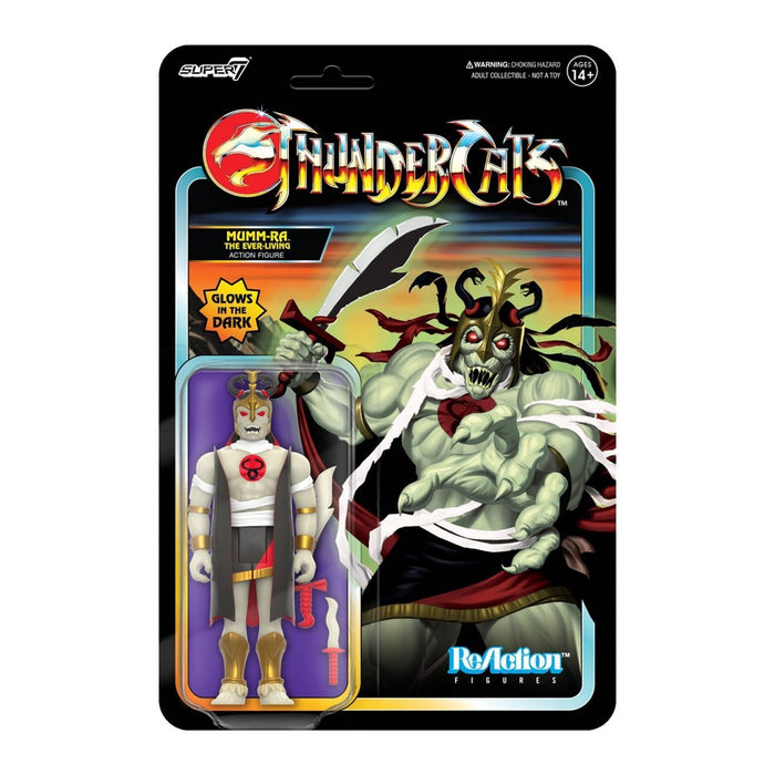 Super 7 ReAction ThunderCats Mumm-Ra The Ever Living Glow Collectible Action Figure