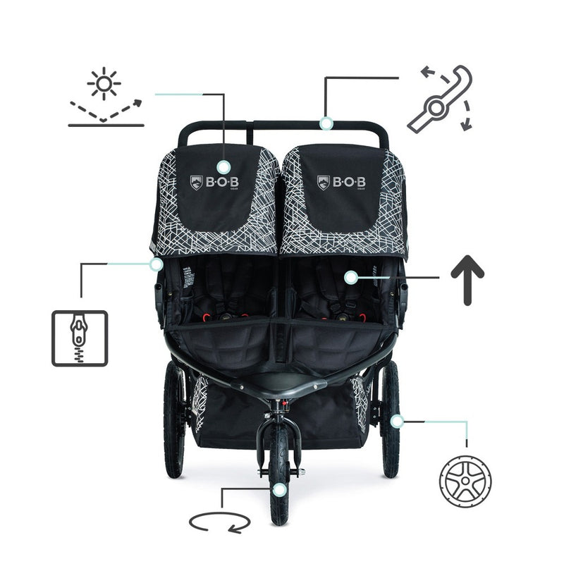 BOB Gear Revolution Flex 3.0 Duallie Jogging Stroller - Graphite Black (LOCAL PICKUP ONLY)