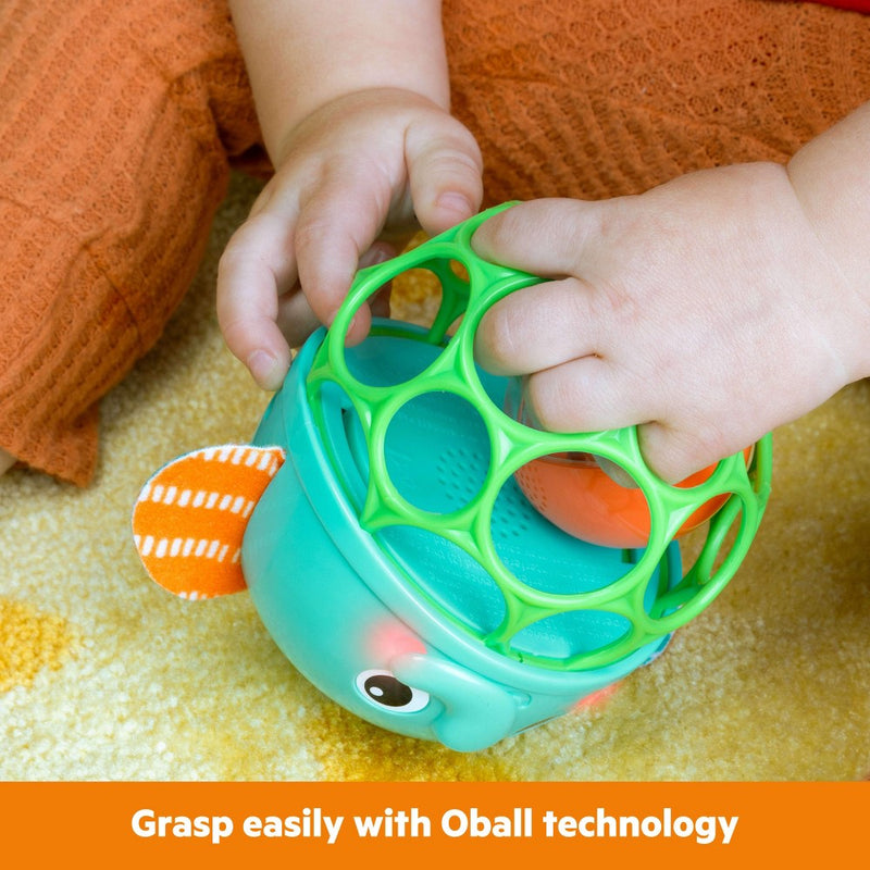 Bright Starts Giggle & Glow Musical Light-Up Rattle Easy-Grasp Elephant