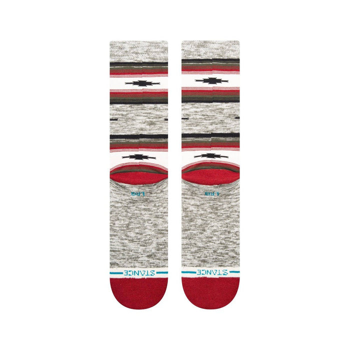 STANCE x WADE Men's Striped Blanket Crew Socks 2pk - Red/Blue L