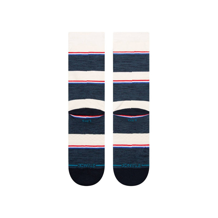 STANCE x WADE Men's Striped Blanket Crew Socks 2pk - Red/Blue L
