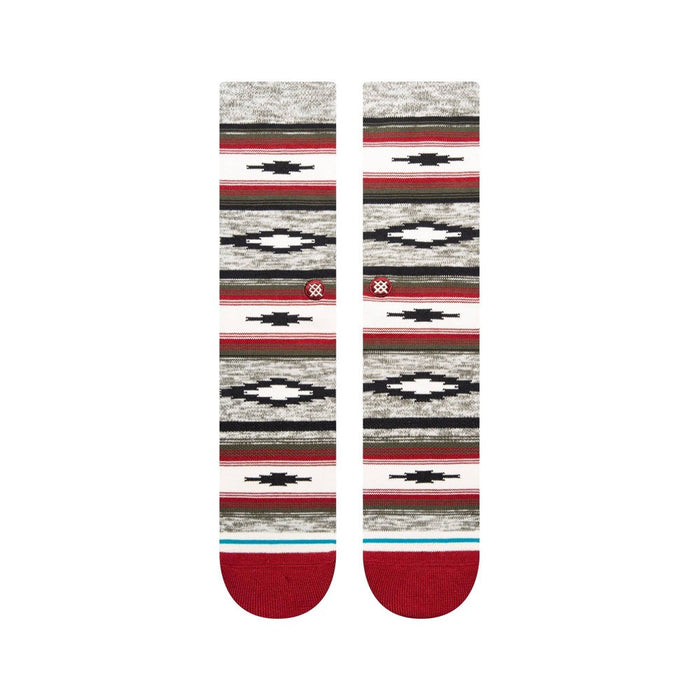 STANCE x WADE Men's Striped Blanket Crew Socks 2pk - Red/Blue L