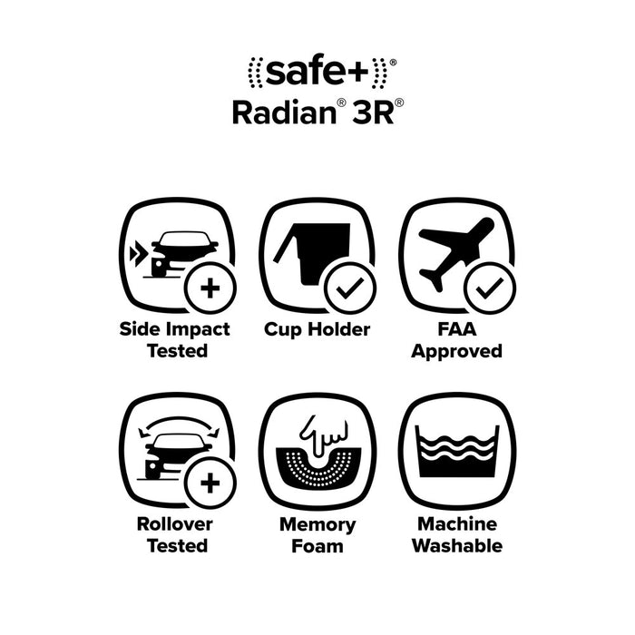 Diono Radian 3R All-in-One Convertible Car Seat - Black Jet (LOCAL PICKUP ONLY)