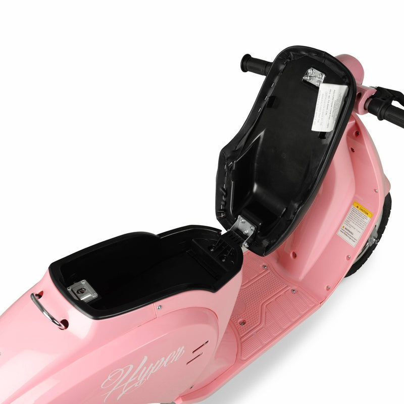 Hyper Blush Retro Scooter 24 Volt Battery Powered Electric Scooter with Easy Twist Throttle (LOCAL PICKUP ONLY)