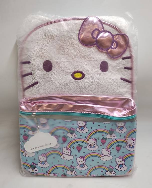 Hello Kitty Kids' 16" Backpack - Rainbow Pink/Blue