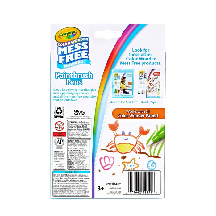 Crayola 8ct Color Wonder Paintbrush Pens