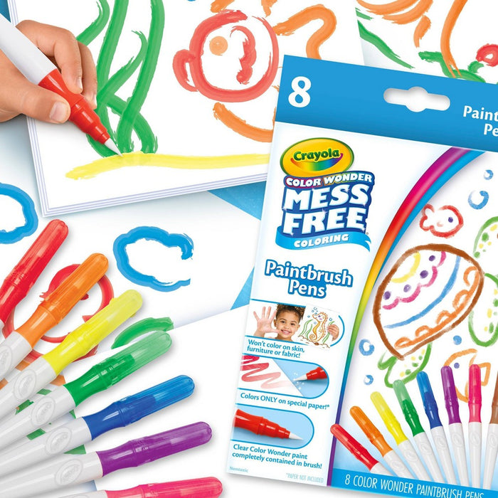 Crayola 8ct Color Wonder Paintbrush Pens