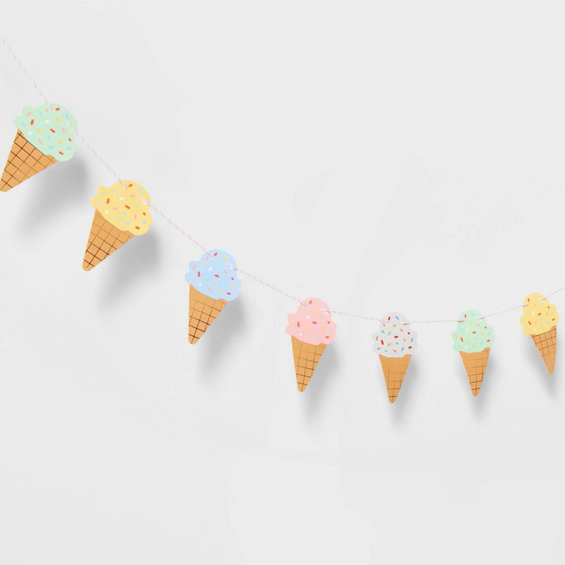 Ice Cream Garland with Gold Metallic - Spritz