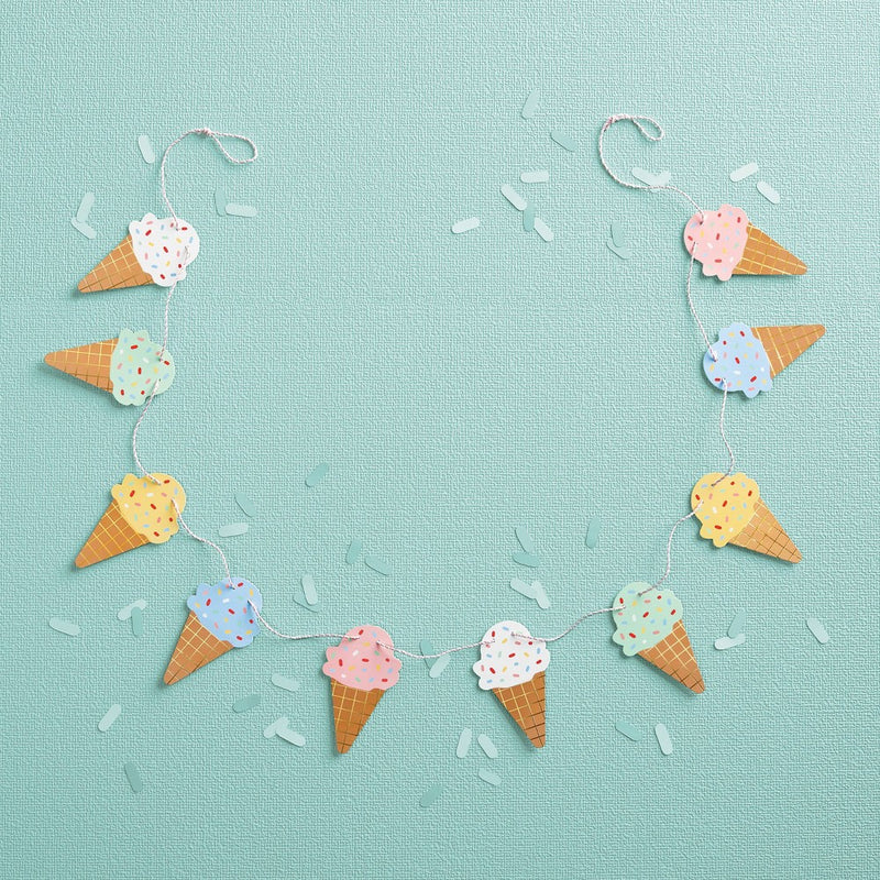 Ice Cream Garland with Gold Metallic - Spritz