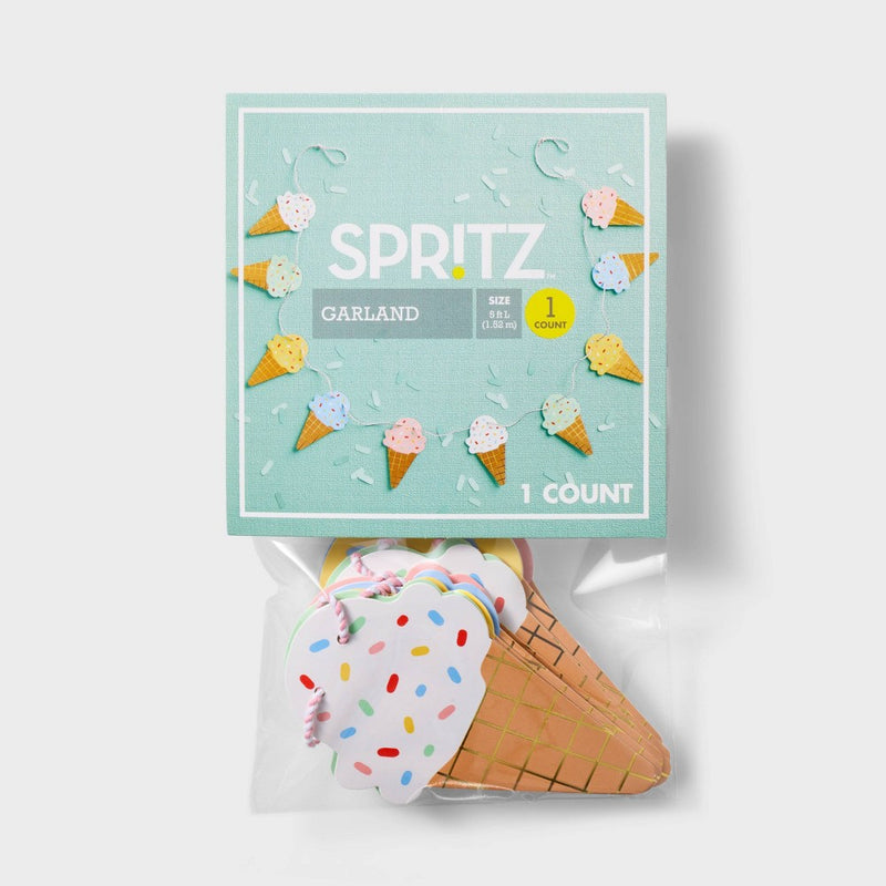 Ice Cream Garland with Gold Metallic - Spritz
