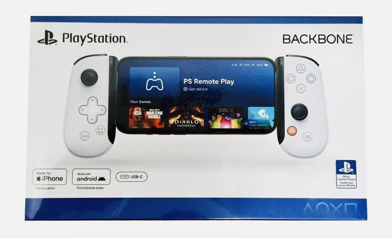 Backbone One PlayStation(USB-C) Edition Android and iPhone 15 Series Gen 2 White
