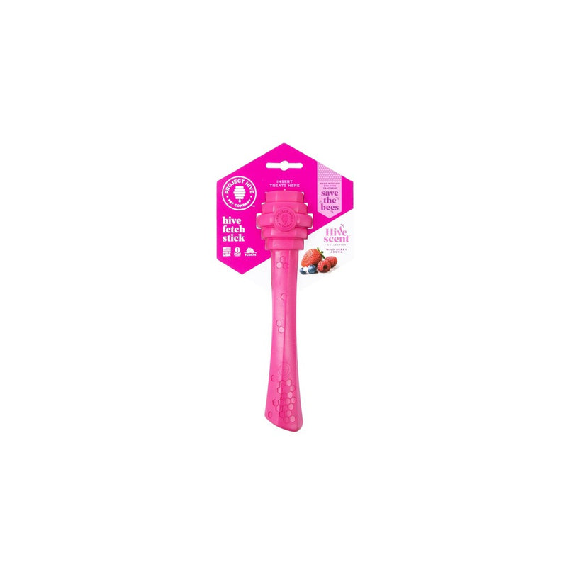 Project Hive Pet Company Wild Berry Fetch Stick Interactive Dog Toy - Pink