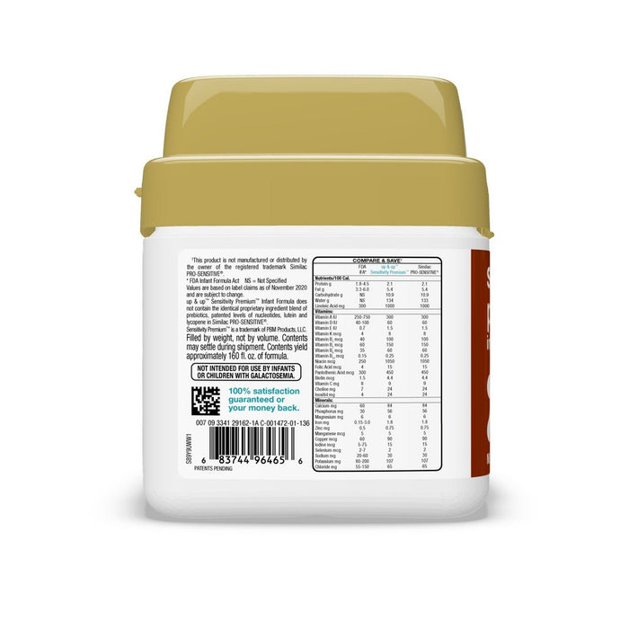 Sensitivity Premium Infant Formula with Iron Powder - 22.5oz - up&up