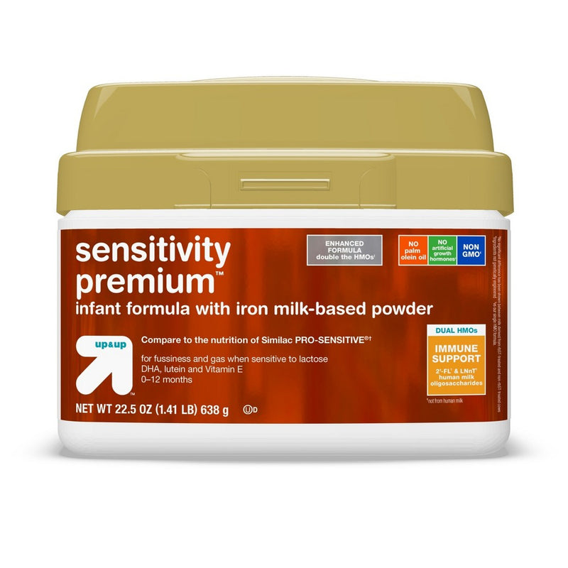 Sensitivity Premium Infant Formula with Iron Powder - 22.5oz - up&up