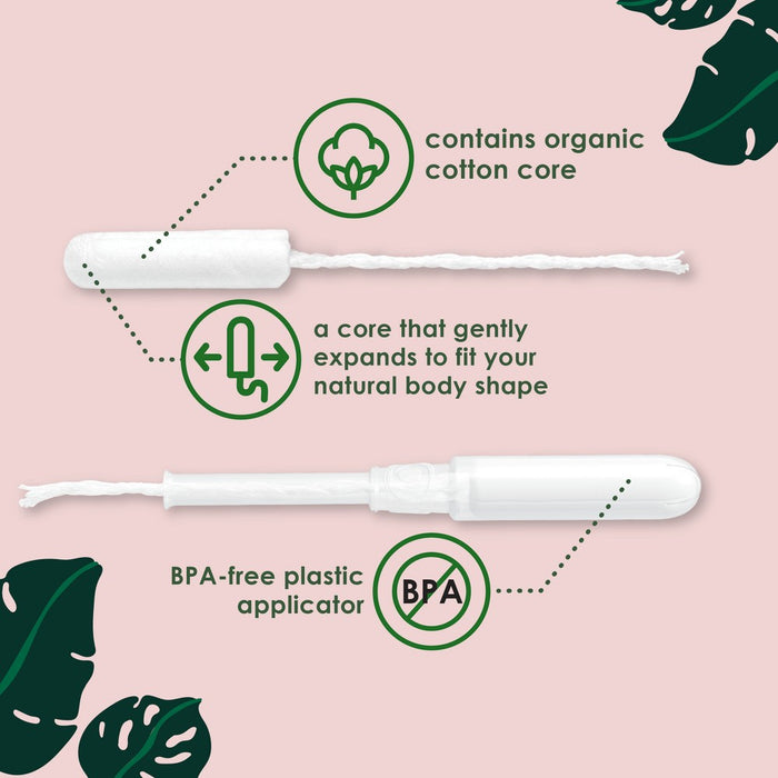 L . Organic Cotton Full Size Multipack Refill Tampons - Regular/Super - 42ct