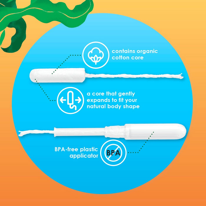 L . Organic Cotton Full Size Multipack Refill Tampons - Regular/Super - 42ct