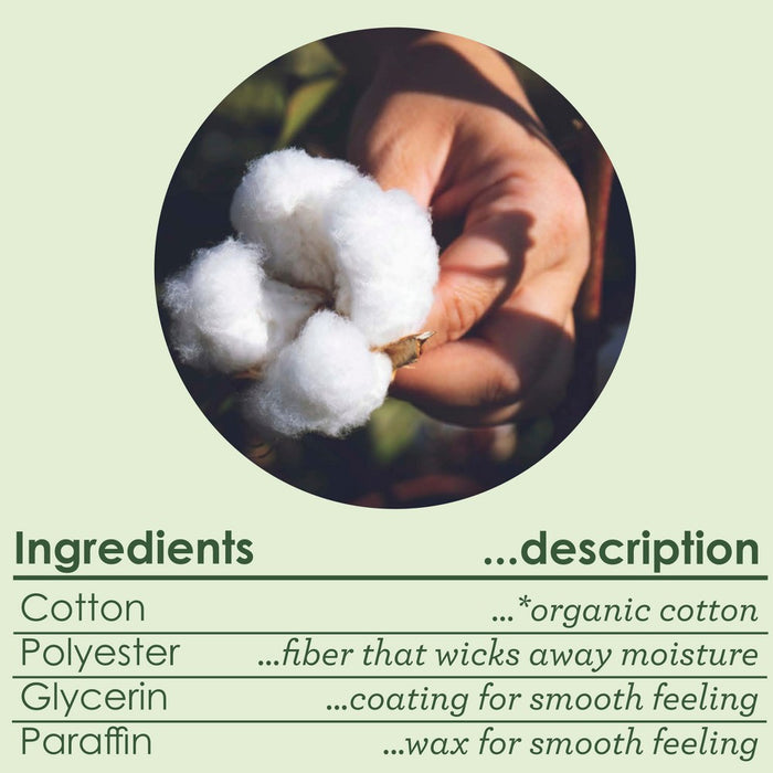 L . Organic Cotton Full Size Multipack Refill Tampons - Regular/Super - 42ct