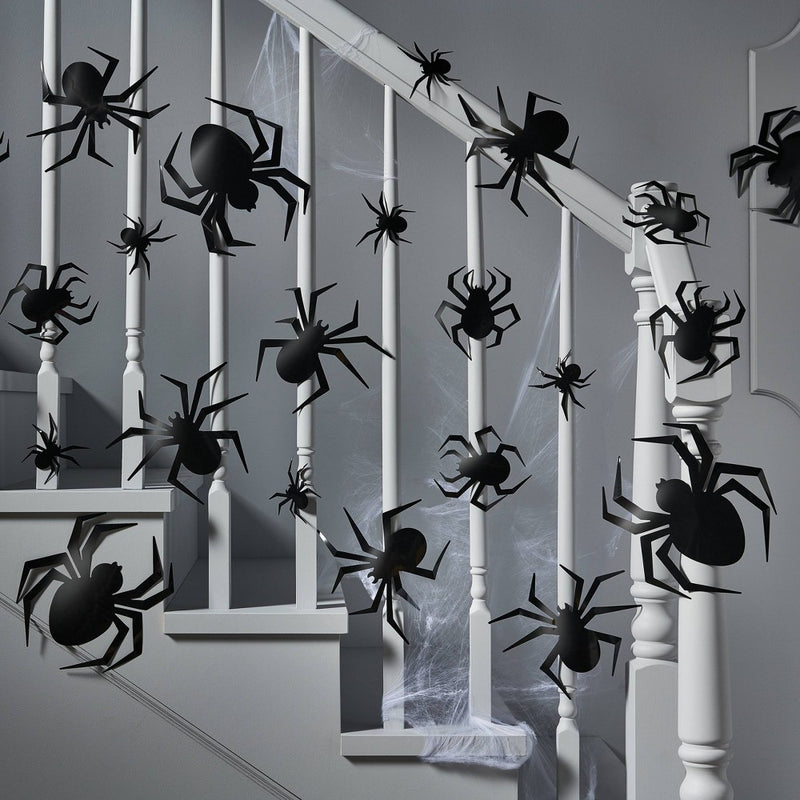 30ct Halloween Decor Kit Spiders - Hyde & EEK! Boutique: No Assembly
