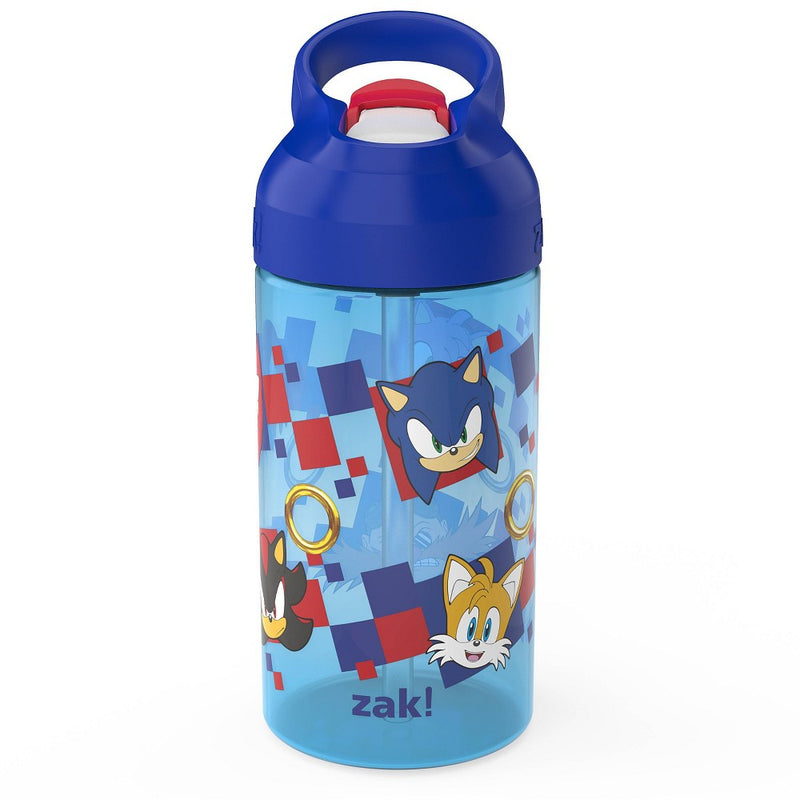 Zak Designs 2pk 16 fl oz Plastc Atlantic Sonic The Hedgehog Water Bottles