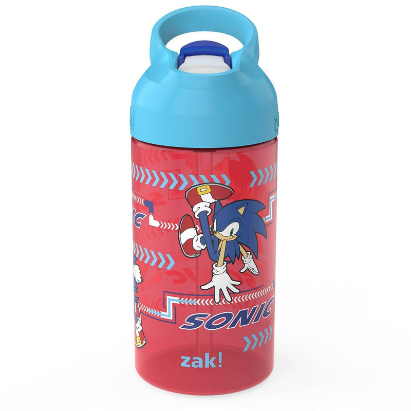 Zak Designs 2pk 16 fl oz Plastc Atlantic Sonic The Hedgehog Water Bottles