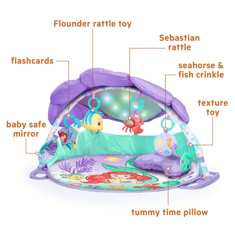 Bright Starts The Little Mermaid Twinkle Trove Light and Music Activity Gym (LOCAL PICKUP ONLY)