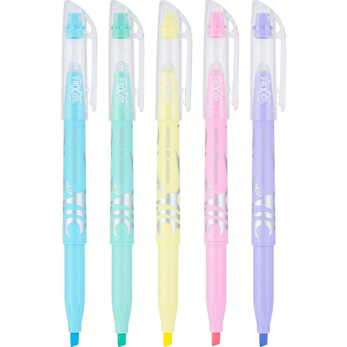 Pilot 5ct FriXion Light Pastel Erasable Highlighters Chisel Tip Assorted Inks