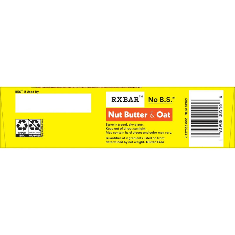 RXBAR Nut Butter & Oat Honey Cinnamon Peanut Butter Protein Bars - 9.7oz/5ct