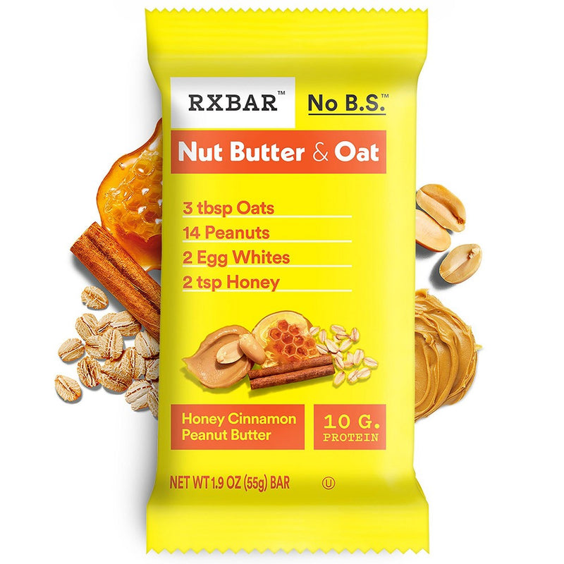 RXBAR Nut Butter & Oat Honey Cinnamon Peanut Butter Protein Bars - 9.7oz/5ct