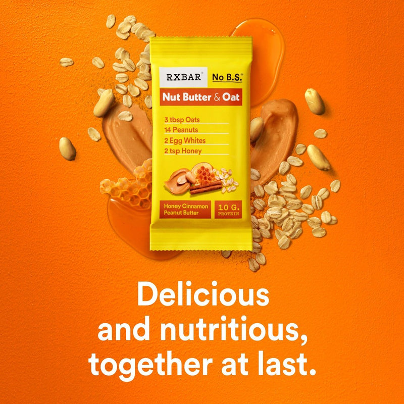 RXBAR Nut Butter & Oat Honey Cinnamon Peanut Butter Protein Bars - 9.7oz/5ct
