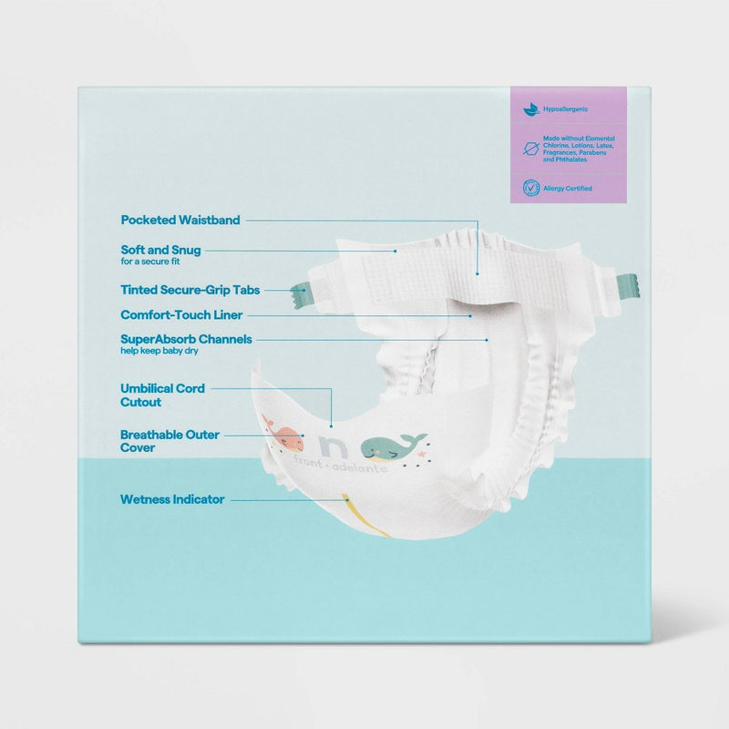 Disposable Diapers - Newborn Size - 162ct - up&upIA