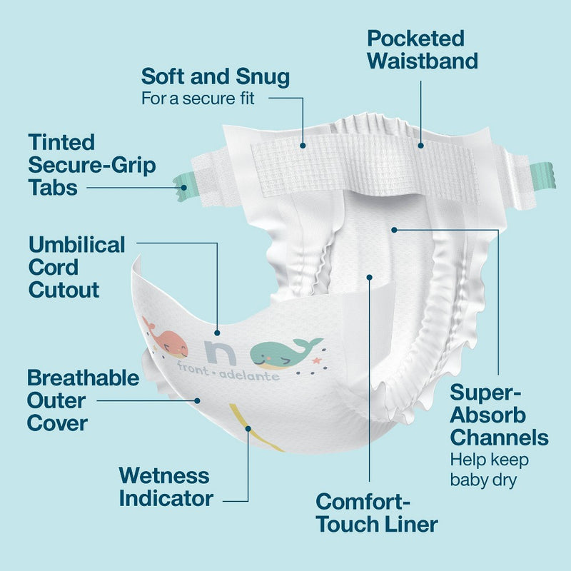 Disposable Diapers - Newborn Size - 162ct - up&upIA