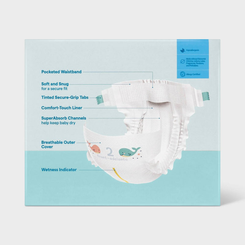 Disposable Diapers - Size 2 - 162ct - up&up