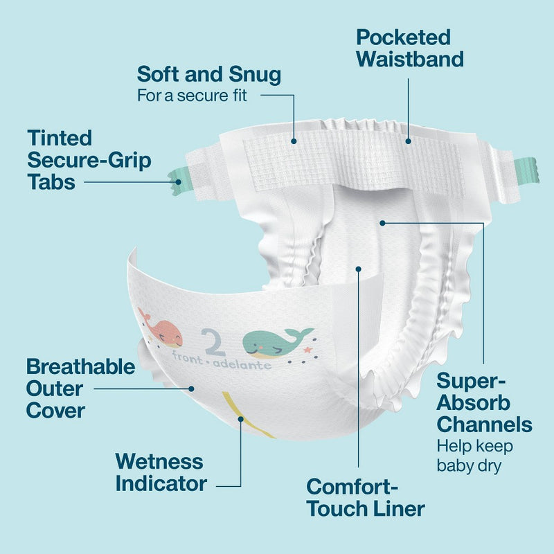 Disposable Diapers - Size 2 - 162ct - up&up