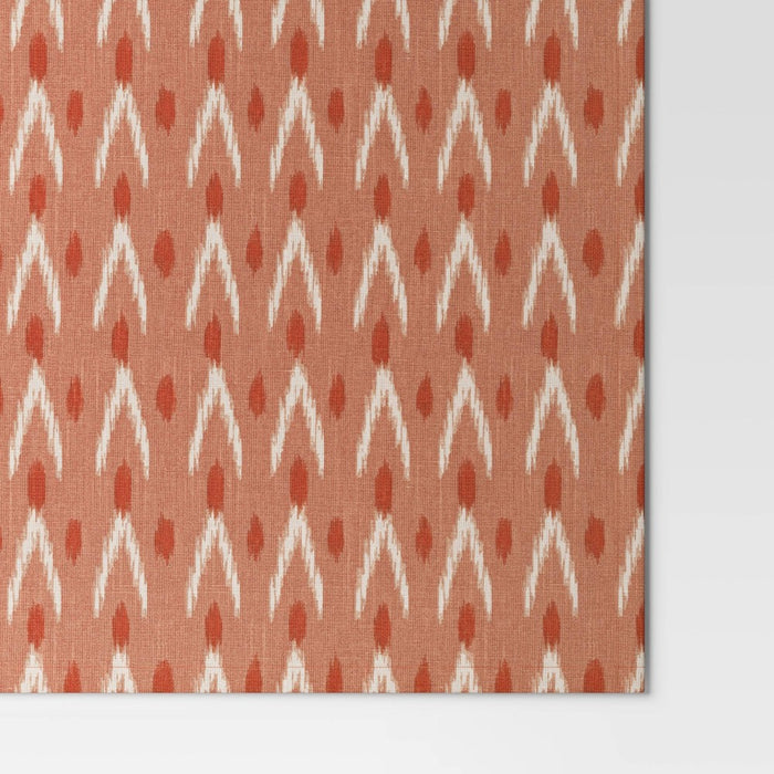 Geometric Print Cloth Napkin Rust Orange - Threshold