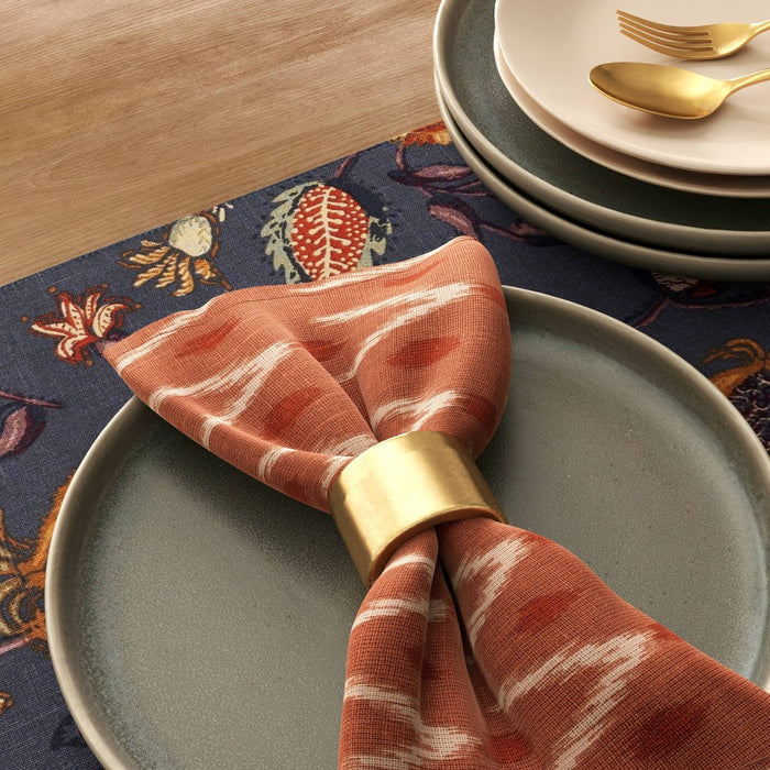 Geometric Print Cloth Napkin Rust Orange - Threshold
