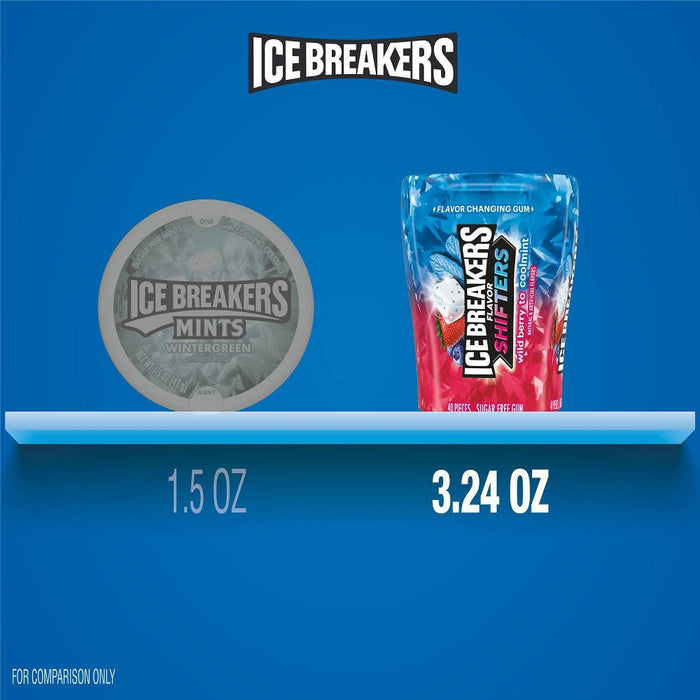 Ice Breakers Ice Cubes Flavor Shifters Wild Berry Coolmint Flavored Gum Bottle Pack 3.24 oz (LOCAL PICKUP ONLY)