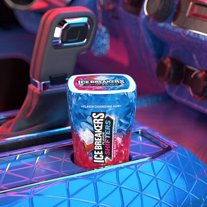 Ice Breakers Ice Cubes Flavor Shifters Wild Berry Coolmint Flavored Gum Bottle Pack 3.24 oz (LOCAL PICKUP ONLY)