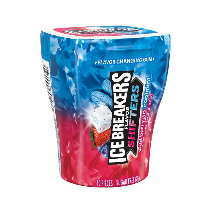 Ice Breakers Ice Cubes Flavor Shifters Wild Berry Coolmint Flavored Gum Bottle Pack 3.24 oz (LOCAL PICKUP ONLY)