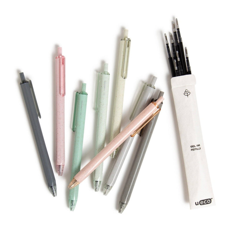 U Brands U-Eco 8ct Gel Ink Pens with Refills Essential Speckle