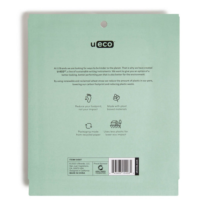 U Brands U-Eco 8ct Gel Ink Pens with Refills Essential Speckle
