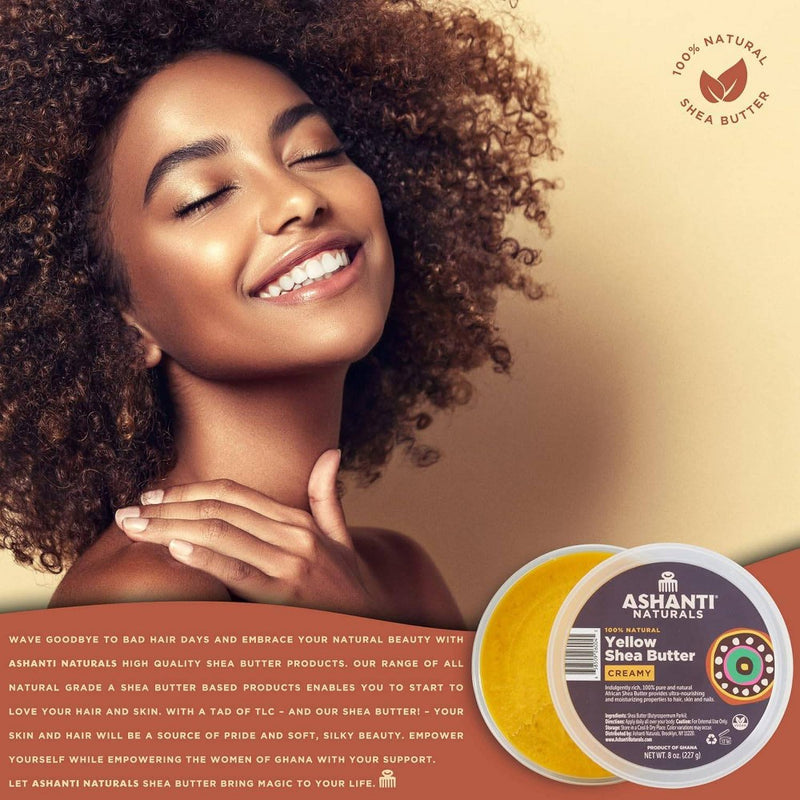 Ashanti African Creamy Shea Butter Anti-Frizz Treatment - 8 fl oz