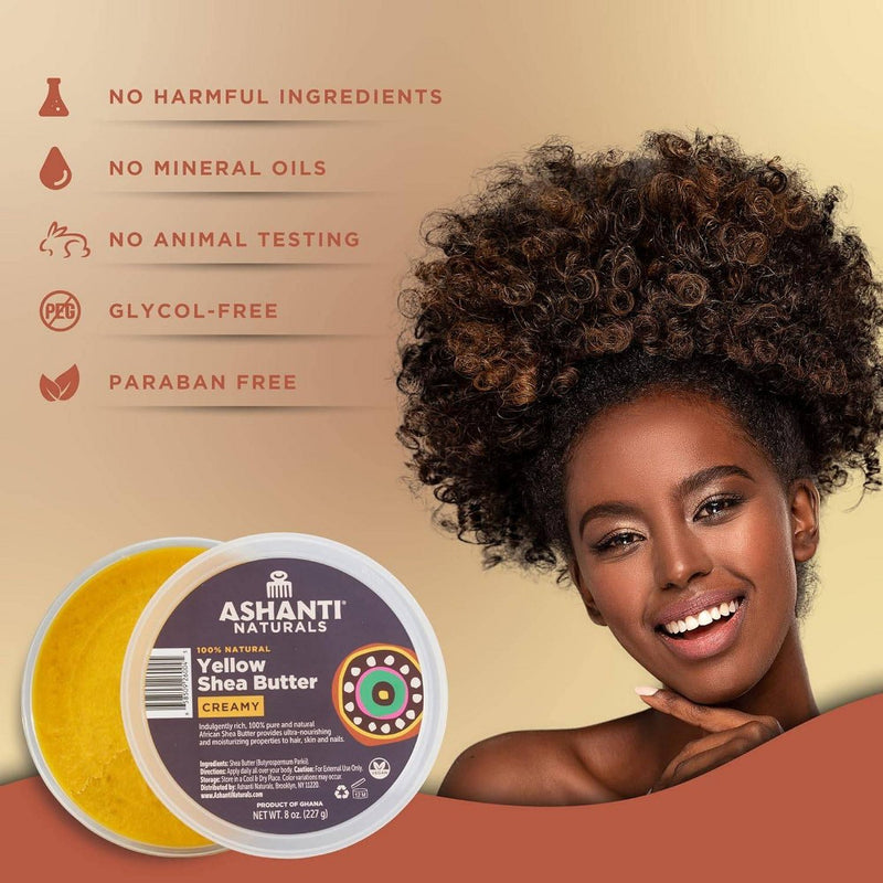 Ashanti African Creamy Shea Butter Anti-Frizz Treatment - 8 fl oz