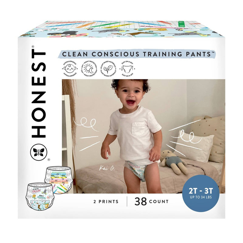 The Honest Company Clean Conscious Disposable Training Pants- Size 2T/3T - 38ct